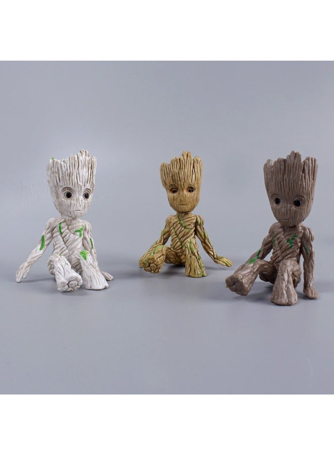 Aquarium Baby Groot Mini Action Figure Set – Aquarium Decoration & Desk Ornament – 3 Types - Image 5